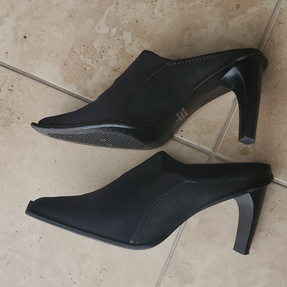 Steven Open Back, Square Toe Mules - image 1